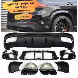 DIFUSOR + BOQUILLAS MERCEDES GLE53 SUV 19-24