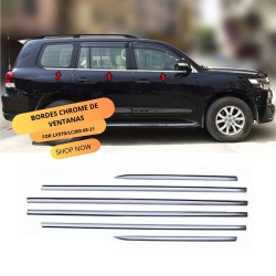 BORDES CHROME DE VENTANA 2PCS LX570 Y LAND CRUISES