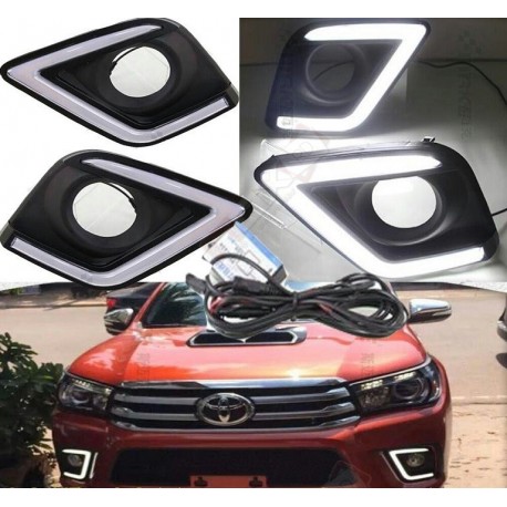 COVER ALOGENOS  HILUX REVO CON LED 2016-2017