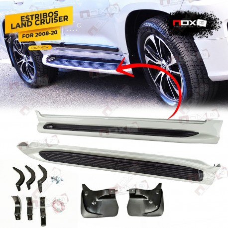 ESTRIBOS TOYOTA LAND CRUISER 2008-2020 BLANCO