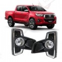 COVER GRIS DE HALOGENOS HILUX ROCCO 2016 AL 2020