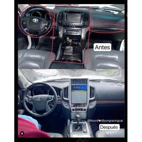 KIT DE INTERIOR 2021 PARA LAND CRUISER 08-15 NEGRO