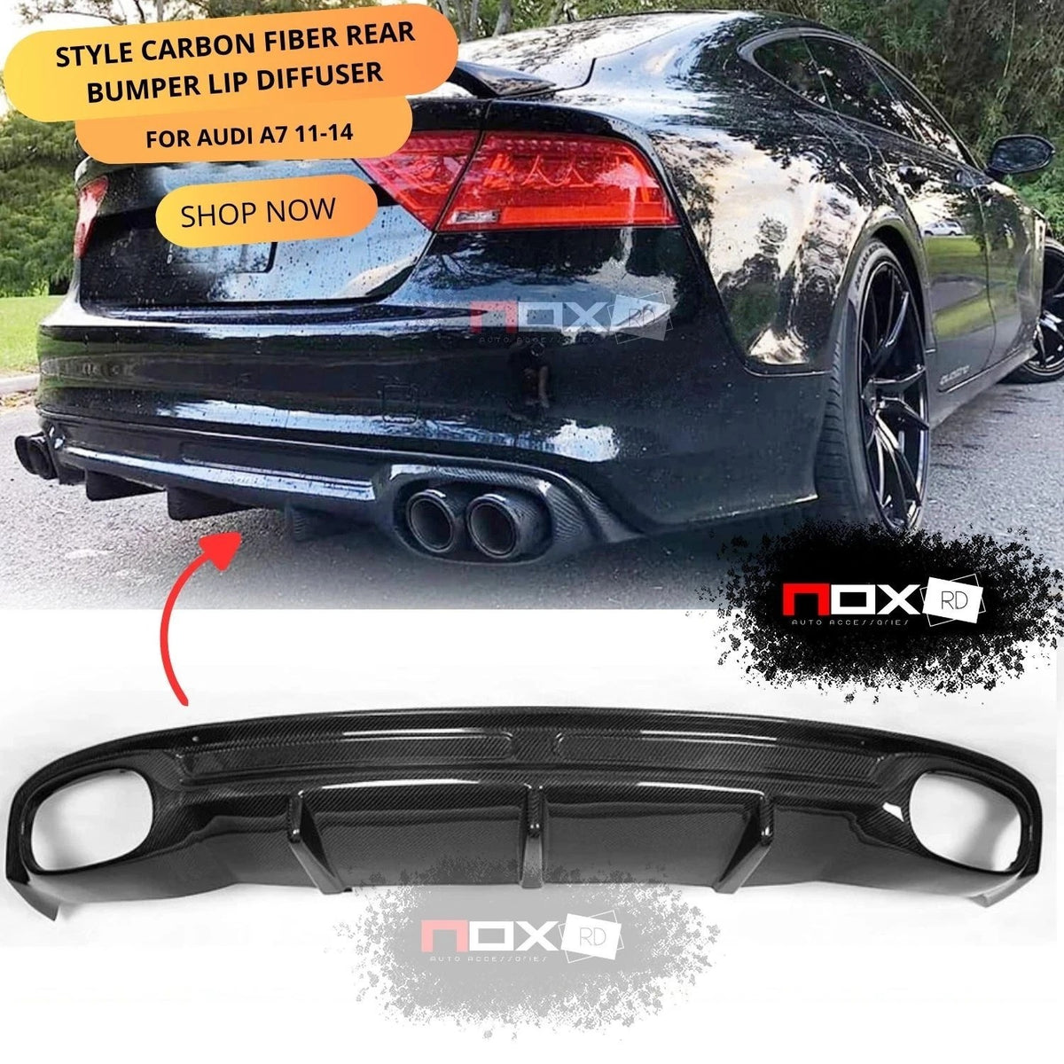DIFUSOR CARBONO AUDI S7 A7 12-18