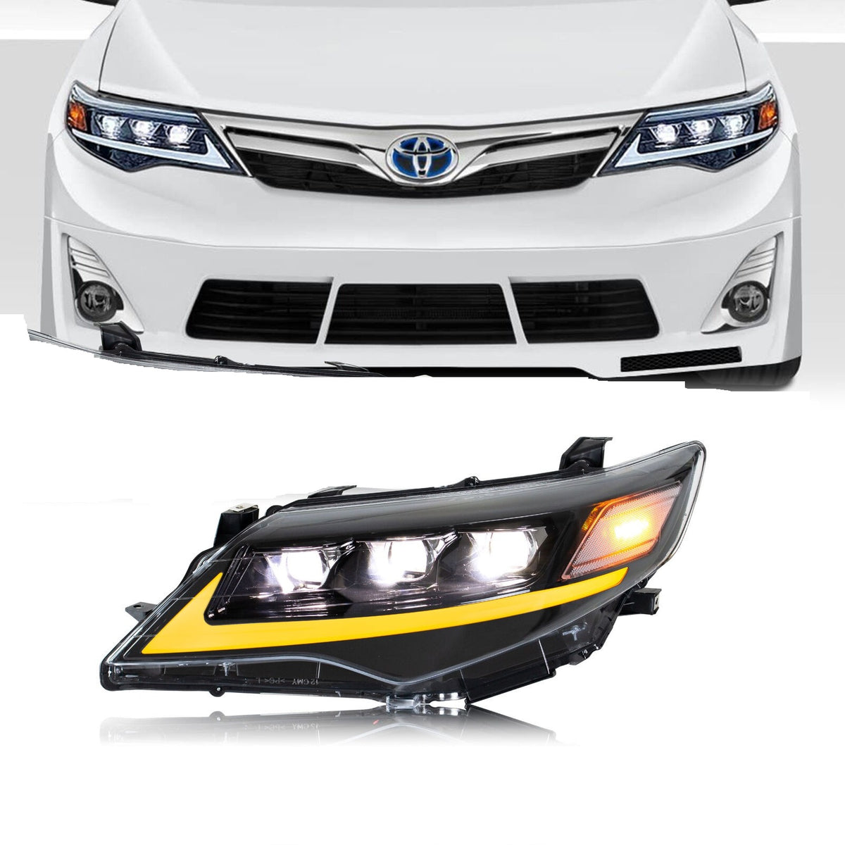 PANTALLA LED DE CAMRY 12-14 3 LUPAS LH