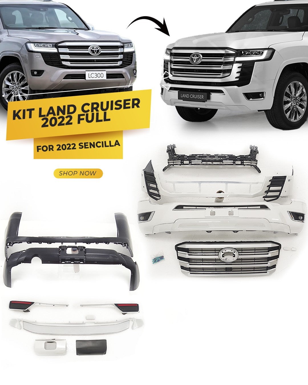 KIT LC300 2022 FULL PARA 22-24 SENCILLA