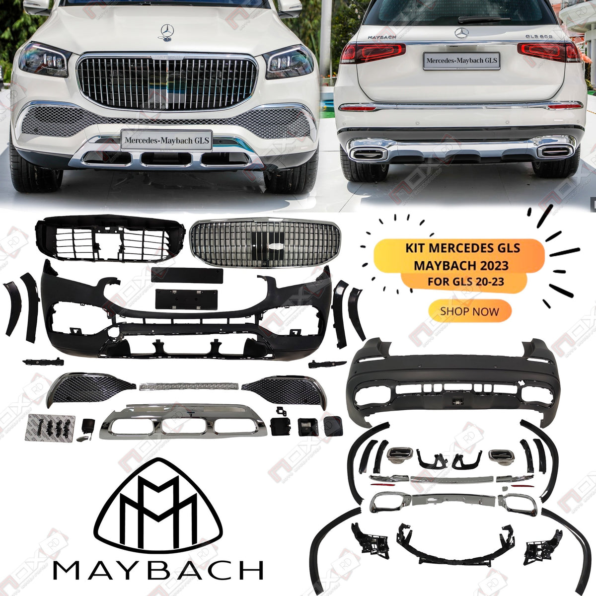 KIT MERCEDES GLS 20-22 TIPO MAYBACH