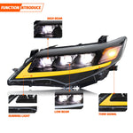 PANTALLAS LED DE CAMRY 12-14 3 LUPAS