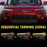 PANTALLAS LED 4RUNNER TIPO LX DRL AMARILLO 10-23