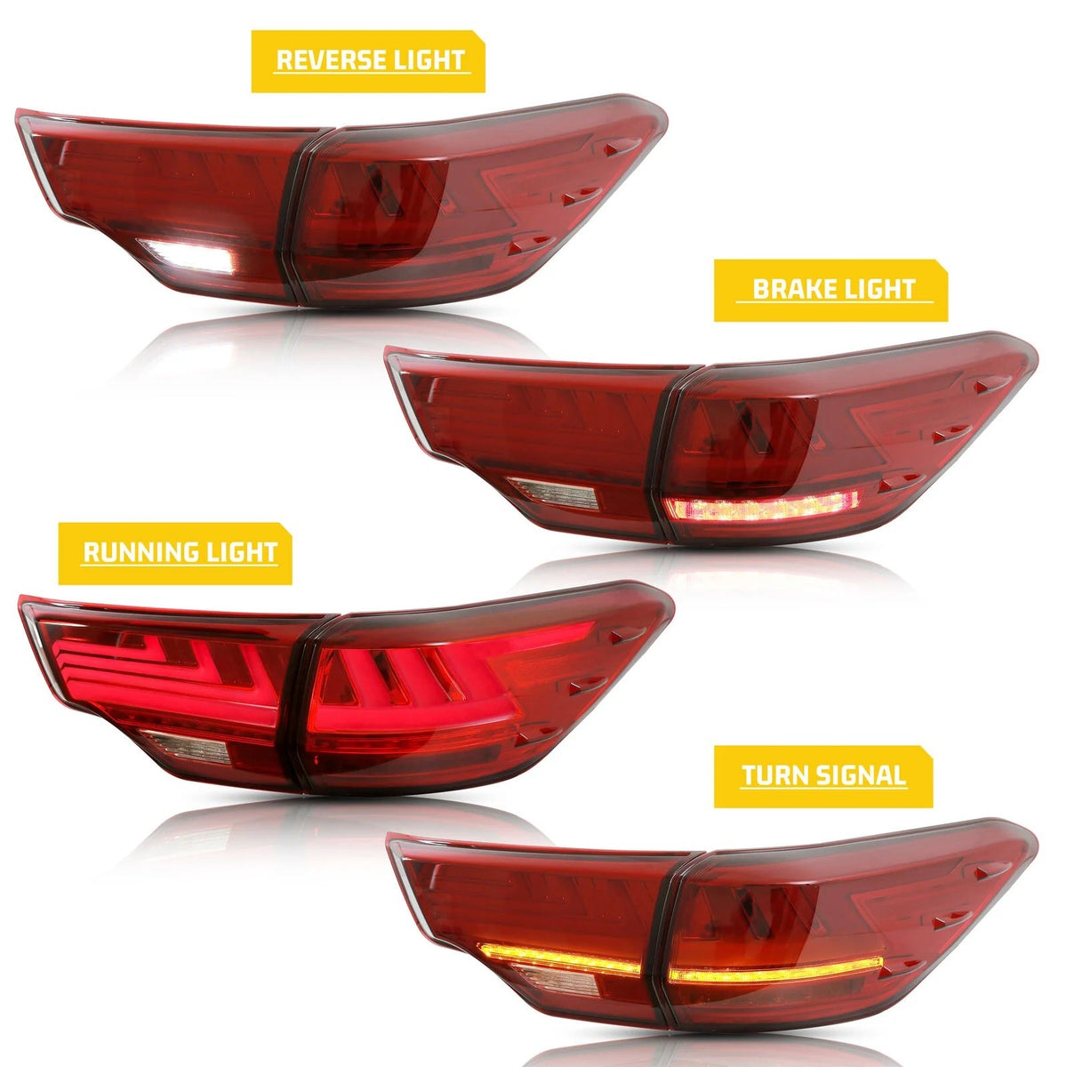 LUCES LED HIGHLANDER TIPO LX (5 PIEZAS) 14-19