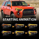 PANTALLAS LED 4RUNNER TIPO LX DRL AMARILLO 10-23