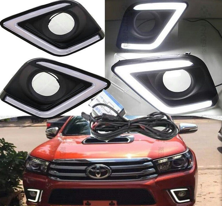COVER LED HALOGENOS HILUX 16-17 REVO