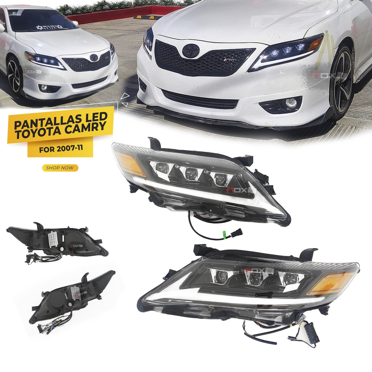 PANTALLAS LED CAMRY 07-11 3 LUPAS