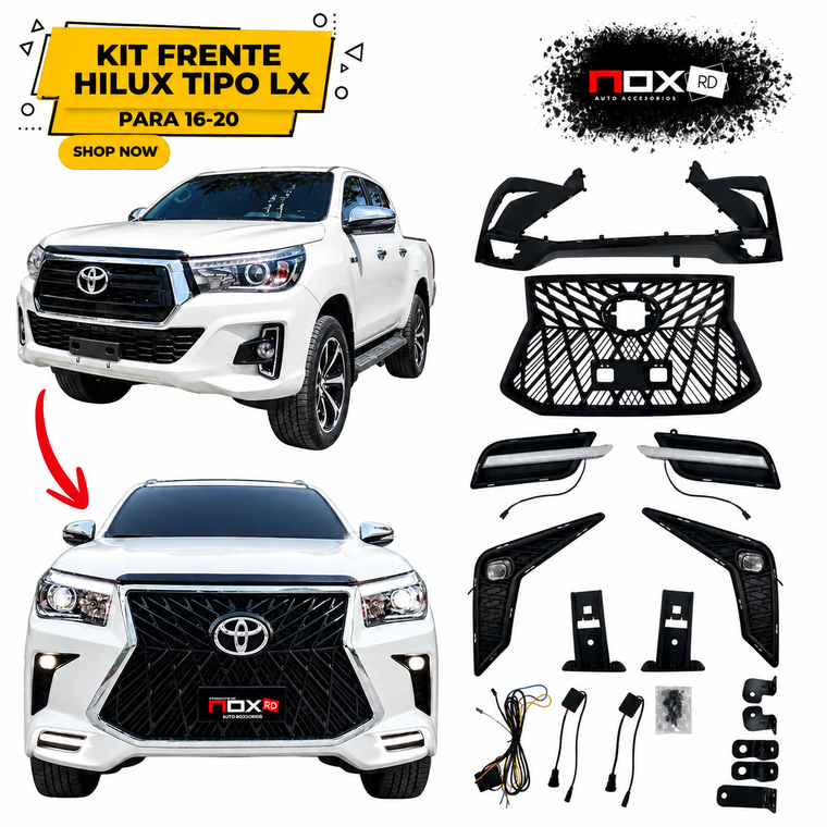 KIT FRENTE TOYOTA HILUX TIPO LX 16-20