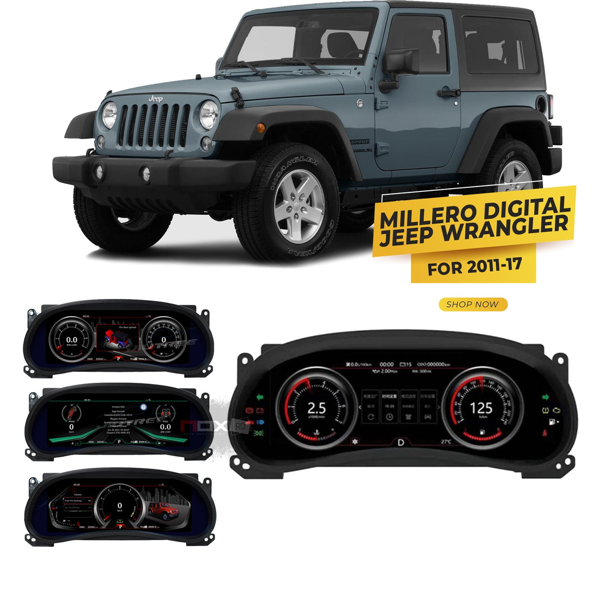 MILLERO DIGITAL JEEP WRANGLER 11-17