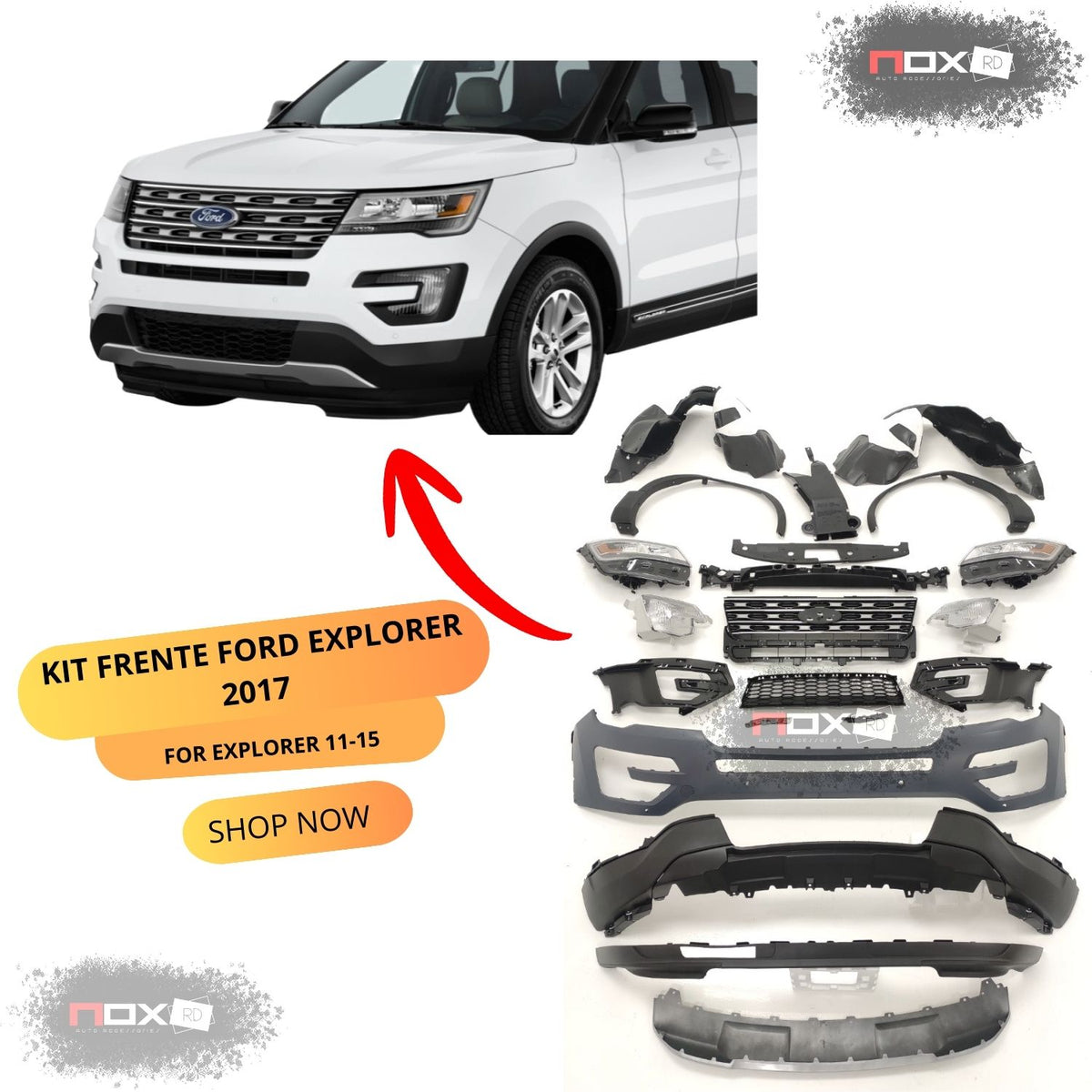 KIT FRENTE FORD EXPLORER 2017 PARA 11-15