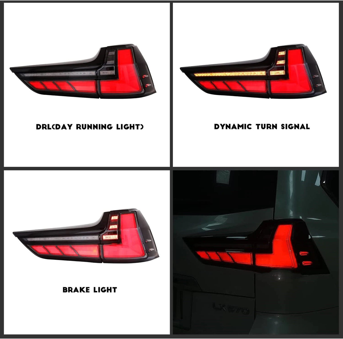 LUCES LED BLACKOUT LX570 16-21 (4 PIEZAS)