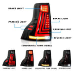 LUCES LED PRADO 18-23 TIPO LX ROJA