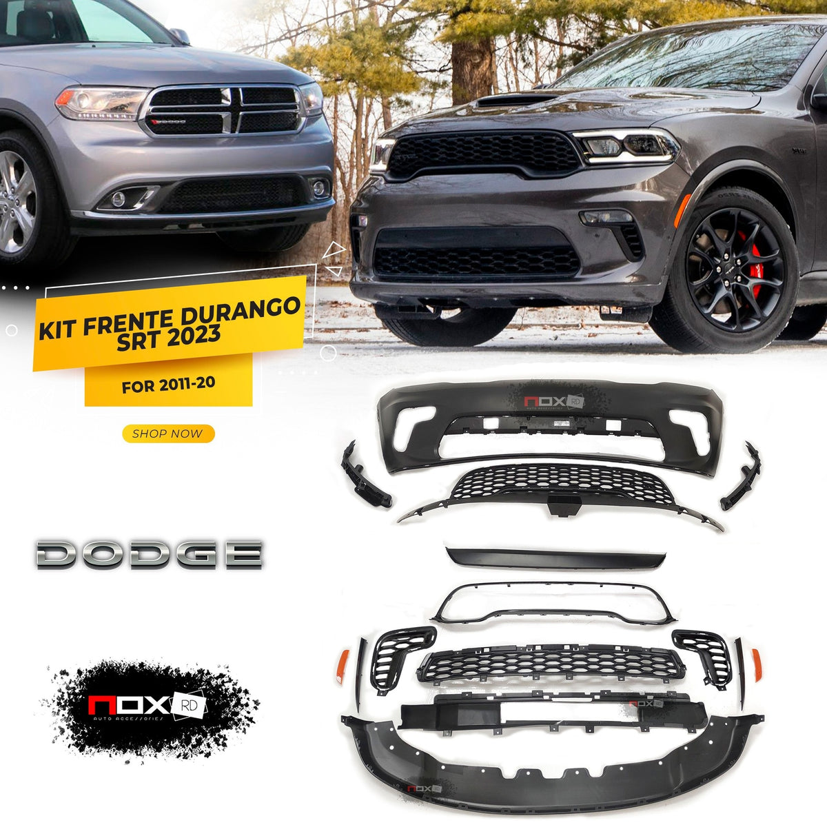 KIT FRENTE DURANGO SRT 2023 PARA 14-20 (SIN PANTALLAS)