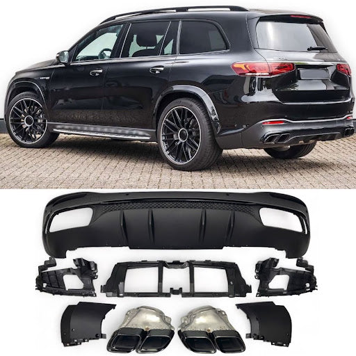 DIFUSOR TRASERO + BOQUILLAS GLS63 AMG 20-24