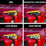 PANTALLAS LED 4RUNNER TIPO LX DRL AMARILLO 10-23