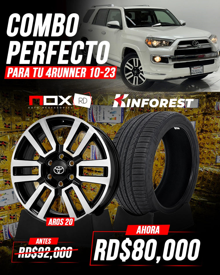 COMBO AROS 20 + GOMAS 4RUNNER 10-23