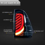 LUCES LED HILUX 16-21 SMOKE SECUENCIALES